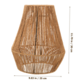 Woven Chandelier Shade Rattan Lampshade for Home Table Lamp Lampshade Bedside Table Lamp Manual Paper Rope