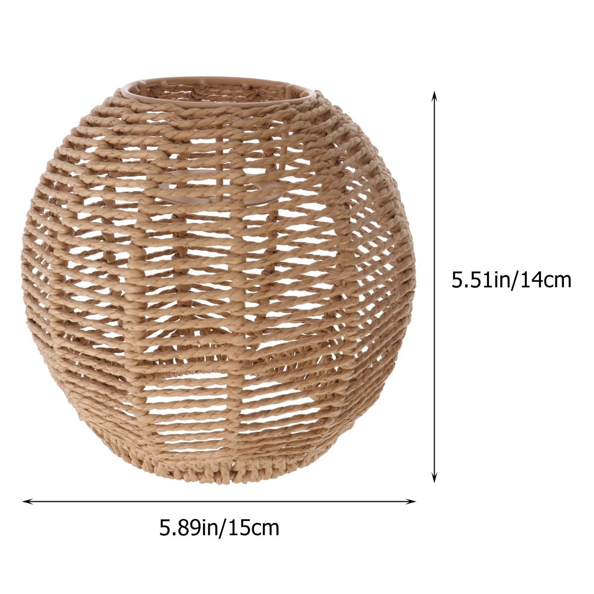 Home Lighting Rattan Lamp Cover Handmade Woven Chandelier Retro Lampshade