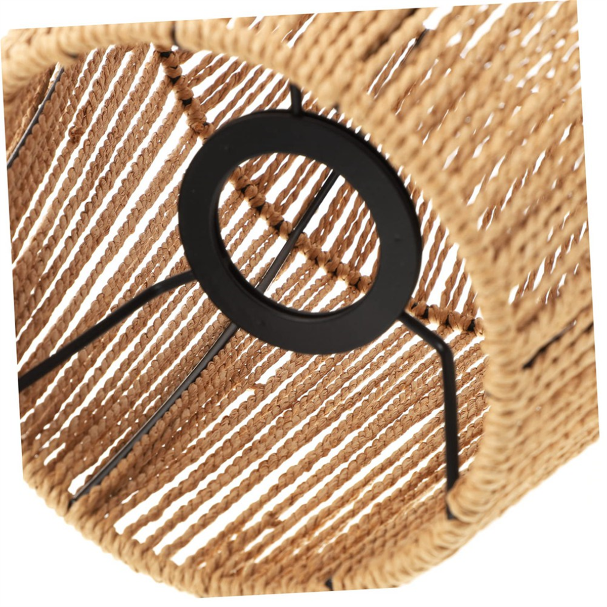 Woven Chandelier Shade Rattan Lampshade for Home Table Lamp Lampshade Bedside Table Lamp Manual Paper Rope